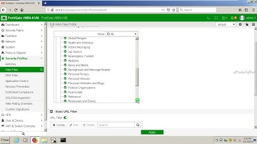how to configure webfilter on fortinet fortigate firewall