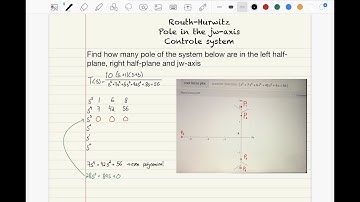Routh table with a row of 0, Routh-Hurwitz, Control system