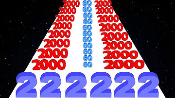 Number Rush: 2048 Challenge vs Number Run - Satisfying Mobile Game (ASMR Video)