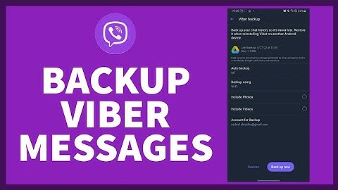 How To Backup Viber Messages? Viber Account Chat History Backup | Viber App Backup