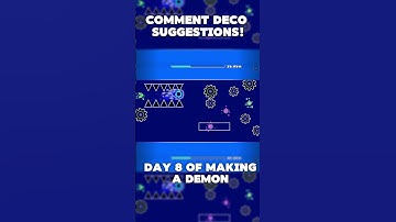 Day 8 of making a demon! #geometrydash #gdupdate #shorts