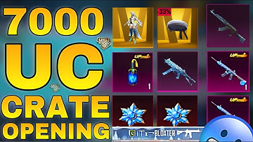 7000 UC Crate Opening for M416 Glacier 🥶| PUBGM/BGMI Crate Openings 2023