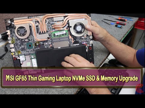 MSI GF65 Thin SSD & Memory Upgrade, Clean Windows 10 Install