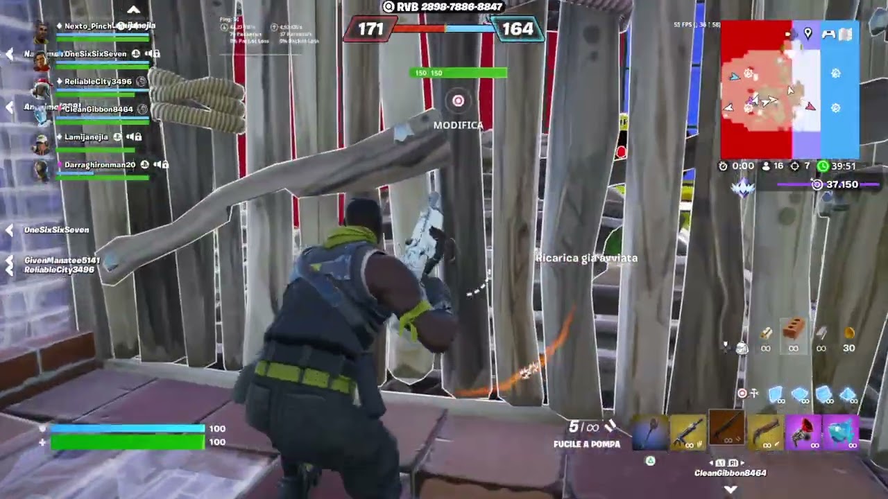 Fortnite: 40 kill in Red vs Blue