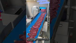 Precision Meat Slicing Process #worker #process #precision #cutting #frozen