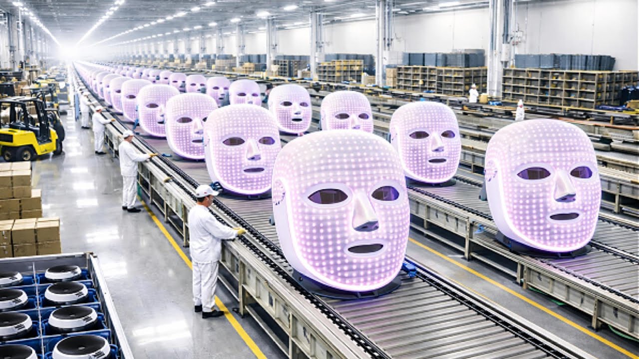 Inside a LED Face Mask Factory: LED Array, Optical Test, Packaging ...