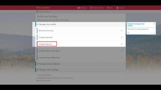 Tour : how to change password of wellsfargo bank account step 1. log
in 2. expand manage your profile 3. password...