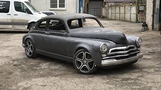 A man has been building a GAZ M-20 "Pobeda" with a 4.3 engine on the basis of a Mercedes W210