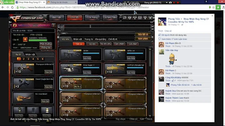 THỰC HƯ CÁC SHOP " Bug súng CF "