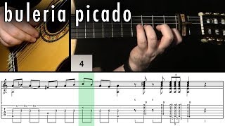 Video thumbnail of "Flamenco Guitar 102 - 07 Buleria Picado"
