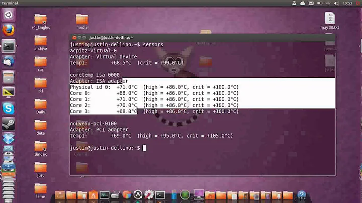 check CPU temperature - Ubuntu 13.04