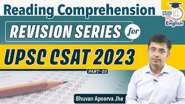 Reading Comprehension for CSAT 2023 | Part 3 | Identifying Tones of RC Passagesl StudyIQ IAS English