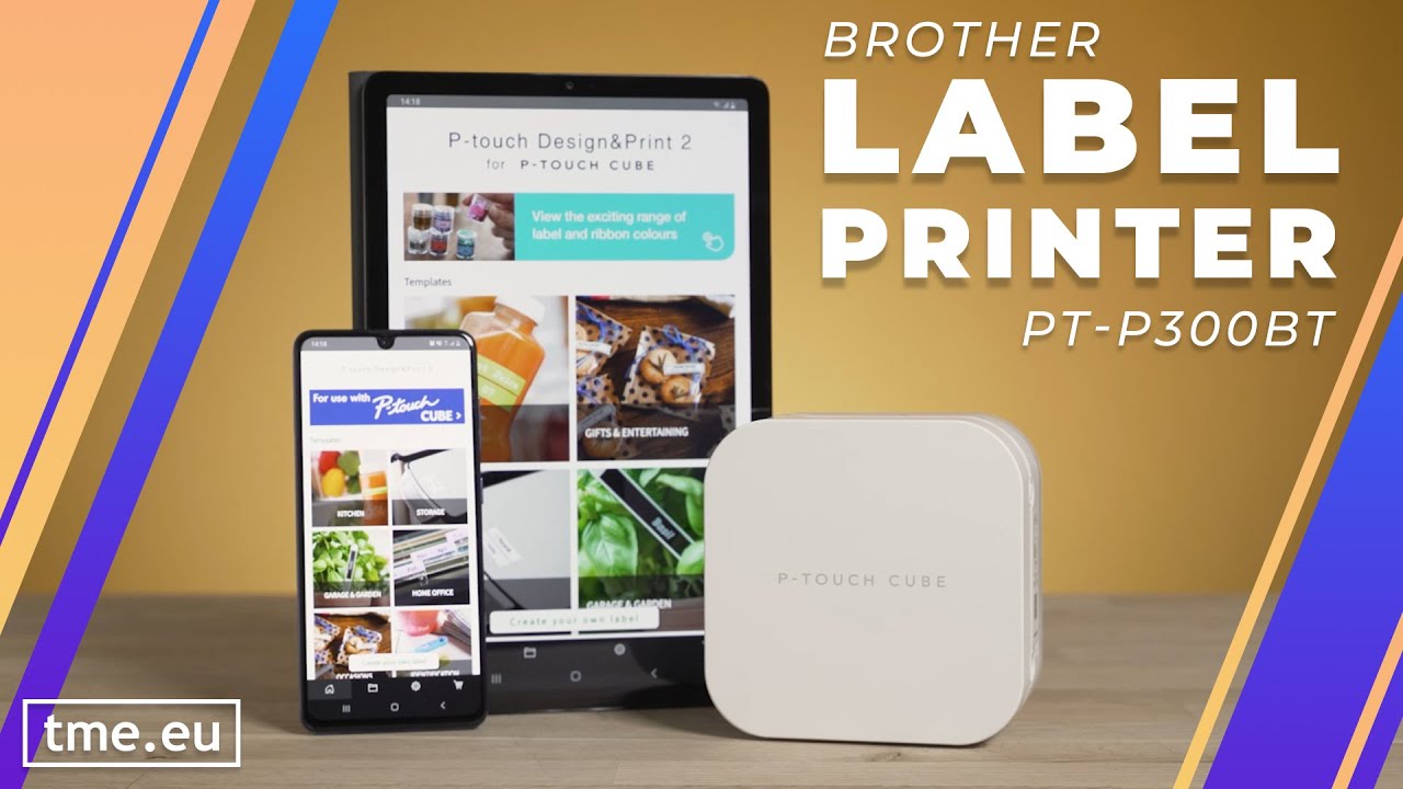 Brother Label Printer PT P300BT - Small and Mobile [All Features