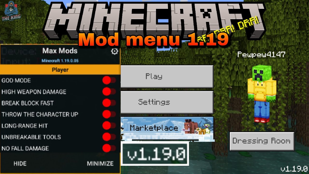 Майнкрафт версия 1.19 взлома. Меню майнкрафт пе. Mod menu Minecraft. Меню майнкрафт 1.19. Моды на майнкрафт 1.19.