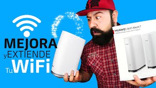 ¿Es MAGIA? MEJORA y EXTIENDE tu conexión de INTERNET FÁCILMENTE, con el Huawei WiFi Mesh 7