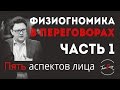 Физиогномика в продажах и переговорах | Пять черт лица | Трансфейсинг физиогномика | Леонид Золин