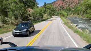 Hwy 133 to Glenwood Springs.. Colorado River Rages in the Canyon and Vail Pass!!