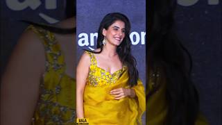 Isha Talwar In Yellow Saree At Indian Police Force Trailer Launch
