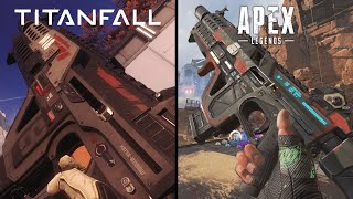 Titanfall 2 vs Apex Legends | Gun Comparison (Volt and Charge Rifle included)