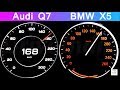 Audi Q7 3.0 TDi vs BMW X5 xDrive30 | 0-160 Km/h Acceleration test