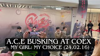A.C.E Busking at Coex | My Girl: 