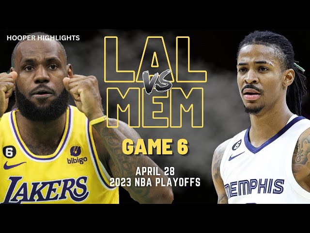 NBA highlights on April 28: Lakers smash Grizzlies to end series 4