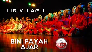 Video thumbnail of "(Lirik Dikir Barat) Megat Nordin - Bini Payah Ajar"