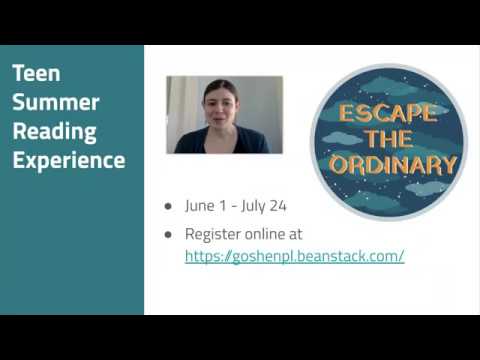 2020 Teen Summer Reading Experience - version 2