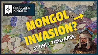Crusader Kings 3 | 1066 - Mongol Invasion?! | CK3 Ai Only Time lapse