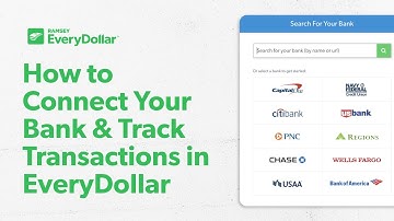 How to Connect Your Bank and Track Transactions in EveryDollar