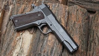 Shooting the World War II Colt 1911A1 45ACP pistol