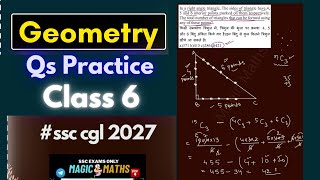 Geometry Qs Practice Class 6 #ssc #maths #ssccgl
