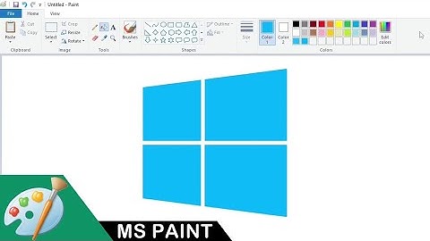 How to draw a Windows 10 logo using MS Paint | Drawing Tutorial