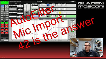 Perfect sound: DSP tuning with Mosconi - Part 6 -  AutoFilter / Universal microphone import / 42