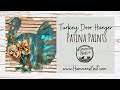 🦃DIY Turkey Door Hanger——Create Real Rust & Patina using Reactive Paints