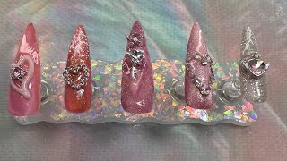 Soft Pink Valentine’s Day Nail Art ASMR screenshot 5