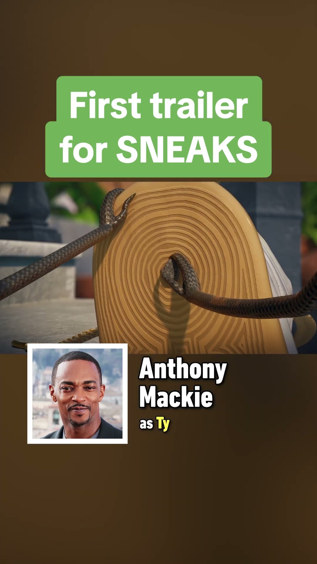 Anthony Mackie plays a shoe in SNEAKS