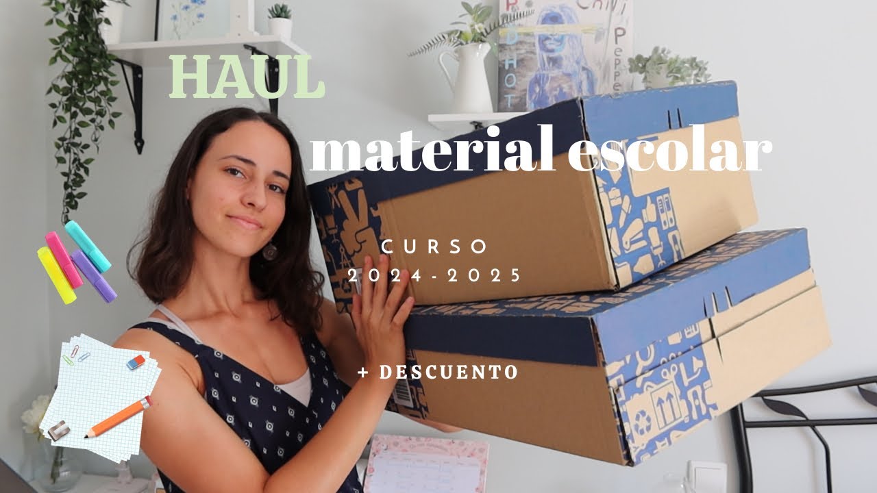 HAUL MATERIAL ESCOLAR 2024 - 2025 📚 | Haul vuelta a clase + Descuento