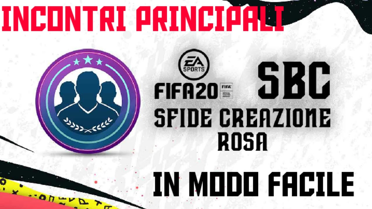 FIFA 20 SFIDE INCONTRI PRINCIPALI IN MODO FACILE