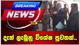 මෙන්න දැන් ලැබුනු විශේෂ පුවතක්..