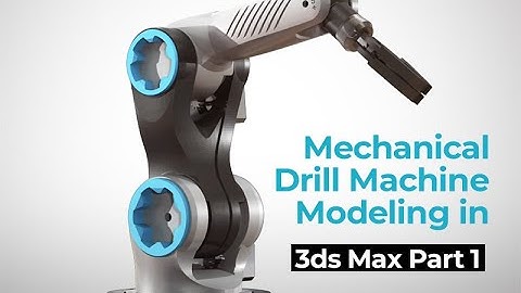 3DS Max Tutorial Timelapse | Mechanical Drill Modeling : Photorealistic Firearms from Scratch