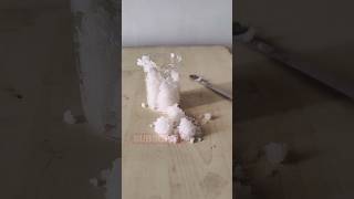 How to make Artificial Snow #experiment #diy #shorts