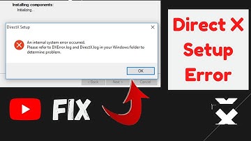 How To Fix Direct X Setup Error || An Internel System Error occurred.
