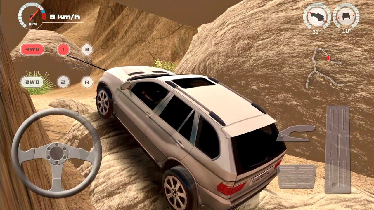 OffRoad Drive Desert - Extreme 4x4 SUV Rock Climbing on Narrow Desert Mountain Roads 🚙🔥