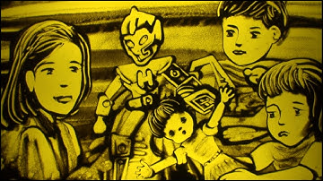 Vừa vẽ tranh cát động vừa kể chuyện - Cậu Bé Mù tập 5 - tranh cát Nguyễn Tiến