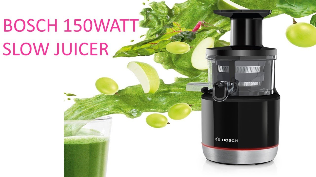 Bosch Lifestyle MESM731M 150 Watt Slow Juicer | Recipies Booklet For Juices  | Youtube Video Review - YouTube