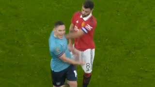 Bruno Fernandes FIGHT  Vs Connor Roberts Man United vs Burnley