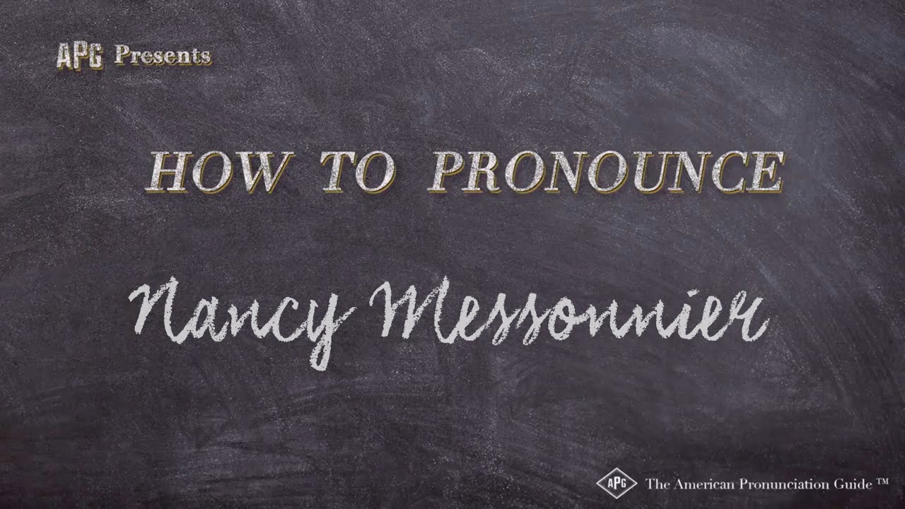 How to Pronounce Nancy Messonnier (Real Life Examples!)