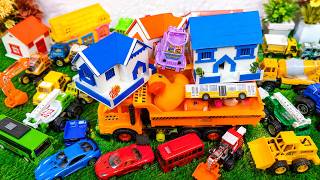 Amazing Toy Box Surprise  Construction Trucks & Colorful Mini Toys