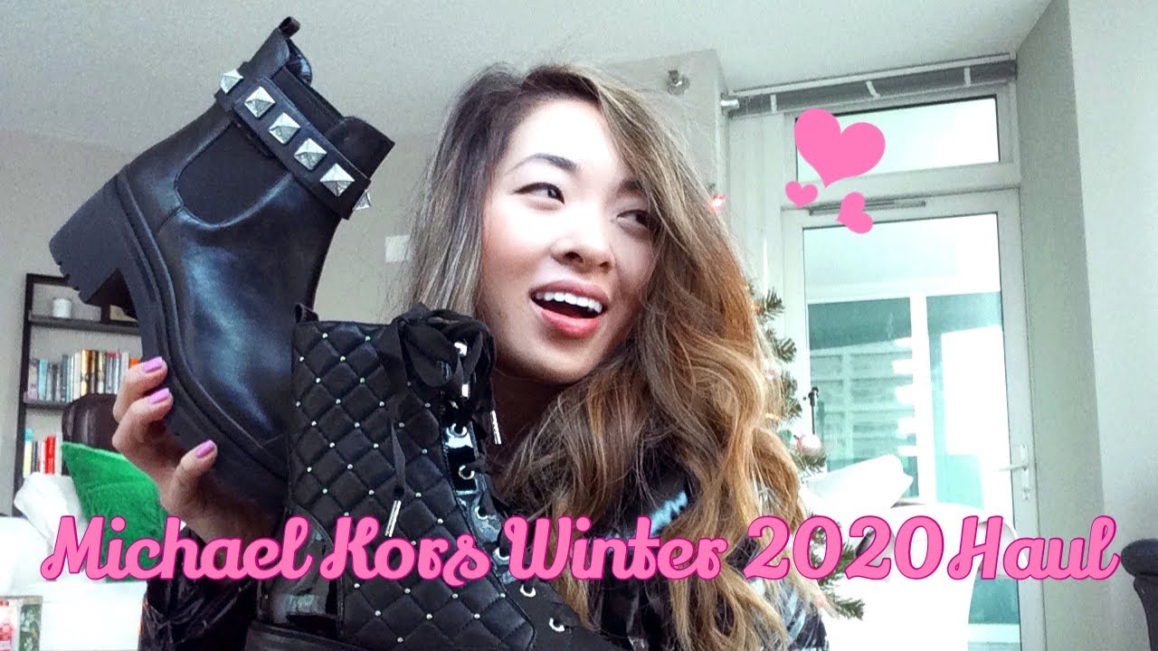 Winter 2020 Michael Kors Haul + Try-On! - Ciré Puffer Coat, Tilda Leather  Combat Boot, & More! - YouTube